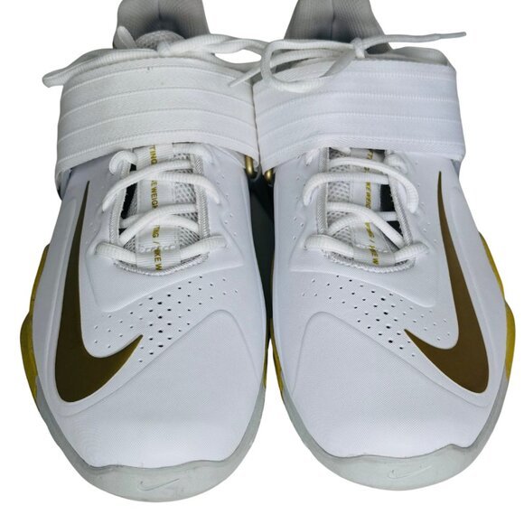 Nike Savaleos White Metallic Gold Weight Lifting Shoes CV5708-101 Men\'s Size 12 main image 5